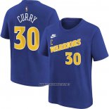 Camiseta Manga Corta Golden State Warriors Stephen Curry Classic 2022-23 Azul