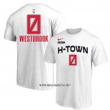 Camiseta Manga Corta Houston Rockets Russell Westbrook Blanco