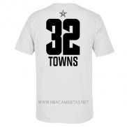 Camiseta Manga Corta Karl-Anthony Towns All Star 2019 Minnesota Timberwolves Blanco