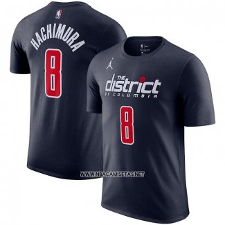 Camiseta Manga Corta Washington Wizards Rui Hachimura Statement Azul