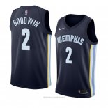 Camiseta Memphis Grizzlies Brandon Goodwin NO 2 Icon 2018 Azul