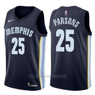 Camiseta Memphis Grizzlies Chandler Parsons NO 25 Icon 2017-18 Azul