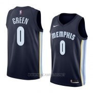 Camiseta Memphis Grizzlies Jamychal Green NO 0 Icon 2018 Azul