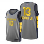 Camiseta Memphis Grizzlies Jaren Jackson Jr. NO 13 Ciudad Edition Gris