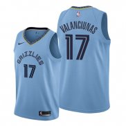 Camiseta Memphis Grizzlies Jonas Valanciunas NO 17 Statement Azul