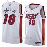 Camiseta Miami Heat Derrick Jones Jr. NO 10 Association 2018 Blanco