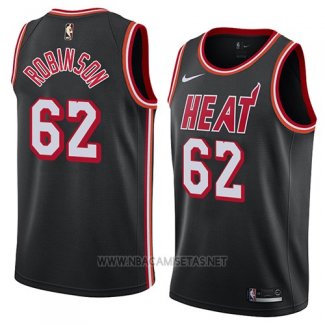 Camiseta Miami Heat Duncan Robinson NO 62 Classic 2018 Negro