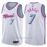 Camiseta Miami Heat Goran Dragic NO 7 Ciudad 2017-18 Blanco