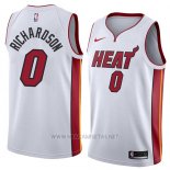 Camiseta Miami Heat Josh Richardson NO 0 Association 2018 Blanco