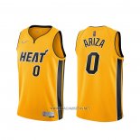 Camiseta Miami Heat Trevor Ariza NO 0 Earned 2020-21 Oro