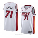 Camiseta Miami Heat Yante Maten NO 71 Association 2017-18 Blanco