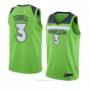 Camiseta Minnesota Timberwolves Jarojo Terrell NO 3 Statement 2017-18 Verde