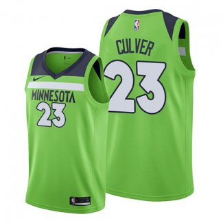 Camiseta Minnesota Timberwolves Jarrett Culver NO 23 Statement 2019-20 Verde