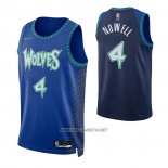 Camiseta Minnesota Timberwolves Jaylen Nowell NO 4 Ciudad 2021-22 Azul