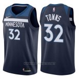 Camiseta Minnesota Timberwolves Karl-Anthony Towns NO 32 2017-18 Azul