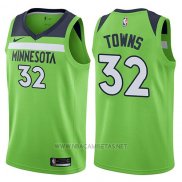 Camiseta Minnesota Timberwolves Karl-Anthony Towns NO 32 Statement 2017-18 Verde