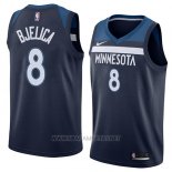 Camiseta Minnesota Timberwolves Nemanja Bjelica NO 8 Icon 2018 Azul