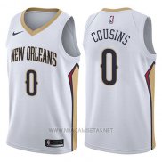 Camiseta New Orleans Pelicans Demarcus Cousins NO 0 Association 2017-18 Blanco