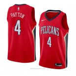 Camiseta New Orleans Pelicans Elfrid Payton NO 4 Statement 2018 Rojo