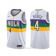 Camiseta New Orleans Pelicans J.j. Rojoick NO 4 Ciudad Blanco