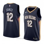 Camiseta New Orleans Pelicans Jalen Jones NO 12 Icon 2018 Azul