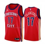 Camiseta New Orleans Pelicans Jonas Valanciunas NO 17 Statement 2023-24 Rojo