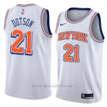 Camiseta New York Knicks Damyean Dotson NO 21 Statement 2018 Blanco
