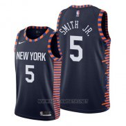 Camiseta New York Knicks Dennis Smith Jr. NO 5 Statement 2018 Blanco