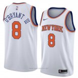 Camiseta New York Knicks Johnny O'bryant III NO 8 Statement 2018 Blanco