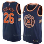 Camiseta New York Knicks Mitchell Robinson NO 26 Ciudad 2018 Azul
