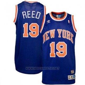 Camiseta New York Knicks Willis Reed NO 19 Retro Azul
