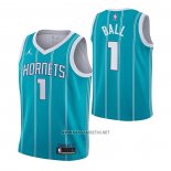 Camiseta Nino Charlotte Hornets LaMelo Ball NO 1 Icon 2022-23 Verde