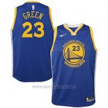 Camiseta Nino Golden State Warriors Draymond Green NO 23 2018 Azul