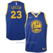 Camiseta Nino Golden State Warriors Draymond Green NO 23 2018 Azul