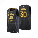 Camiseta Nino Golden State Warriors Stephen Curry NO 30 Statement 2024-25 Negro