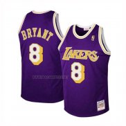 Camiseta Nino Los Angeles Lakers Kobe Bryant NO 8 Mitchell & Ness 1996-97 Violeta