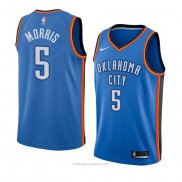 Camiseta Oklahoma City Thunder Markieff Morris NO 5 Icon 2018 Azul