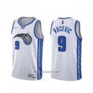 Camiseta Orlando Magic Nikola Vucevic NO 9 Earned 2020-21 Blanco