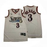 Camiseta Philadelphia 76ers Allen Iverson NO 3 Blanco
