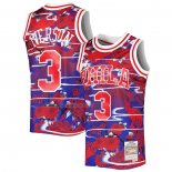 Camiseta Philadelphia 76ers Allen Iverson NO 3 Mitchell & Ness Lunar New Year Rojo