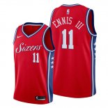 Camiseta Philadelphia 76ers James Ennis III NO 11 Statement Rojo