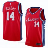 Camiseta Philadelphia 76ers James Michael Mcadoo NO 14 Statement 2018 Rojo