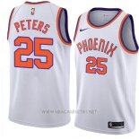 Camiseta Phoenix Suns Alec Peters NO 25 Hardwood Classic 2018 Blanco