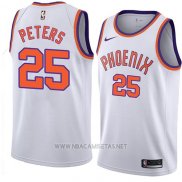 Camiseta Phoenix Suns Alec Peters NO 25 Hardwood Classic 2018 Blanco