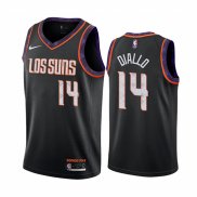 Camiseta Phoenix Suns Cheick Diallo NO 14 Ciudad Negro