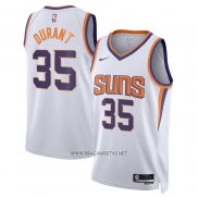 Camiseta Phoenix Suns Kevin Durant NO 35 Association Blanco