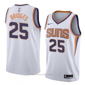 Camiseta Phoenix Suns Mikal Bridges NO 25 Association 2018 Blanco