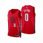 Camiseta Portland Trail Blazers Damian Lillard NO 0 Statement 2025-26 Rojo