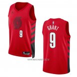 Camiseta Portland Trail Blazers Jerami Grant NO 9 Statement 2022-23 Rojo