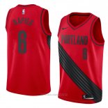 Camiseta Portland Trail Blazers Shabazz Napier NO 6 Statement 2018 Rojo